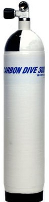 Carbon Dive Tank 6.8 Litre Single 300Bar