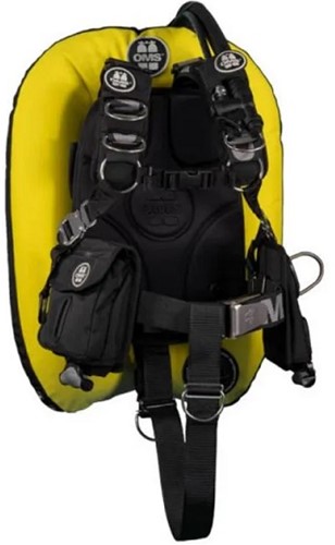 OMS Stainless Steel Comfort Harness III Signature System with Speed Yellow / Black Performance Mono Wing 27 lb (~12.5 kg)