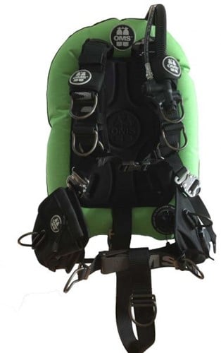 OMS AL, LIZARD GREEN / BLACK, Comfort Harness III Signature PF Mono 32 lb