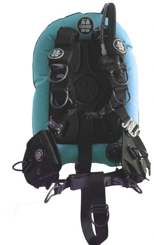 OMS SS, MIAMI BLUE / BLACK, Comfort Harness III Signature PF Mono 27 lb