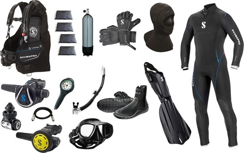 Complete divegear kit Level 2