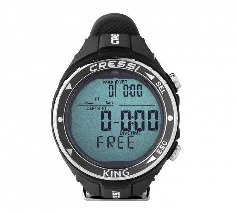 Cressi King Watch Freedivecomputer bij sublub