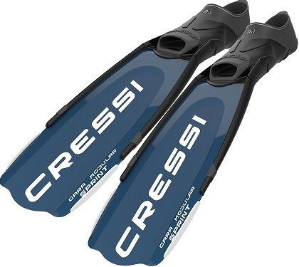 Cressi Gara Modular Sprint Fins Blue Metal 44/45