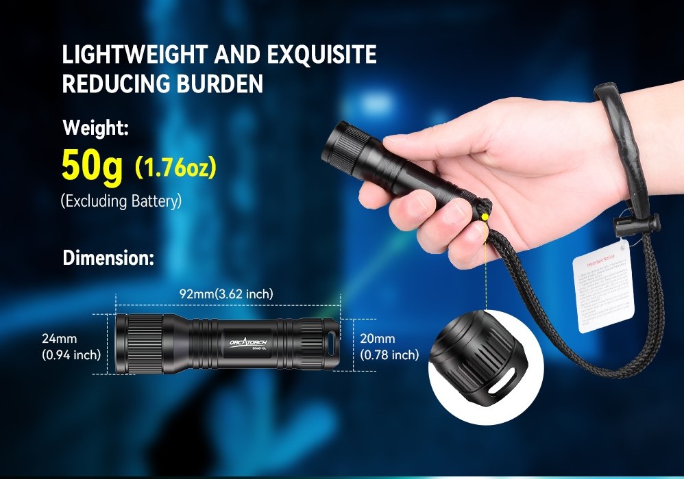 OrcaTorch D560 - Torcia Subacquea LED - Luce Potente Per Immersioni, Barca, Campeggio - Foto 3