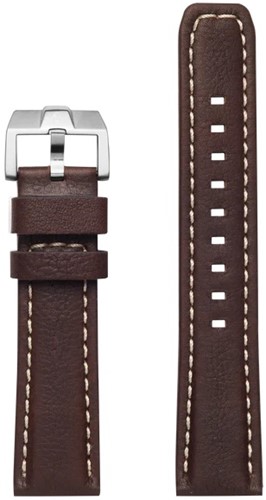 Protek - Replacement Straps Leather - Water Resistant Dark Brown/Ss