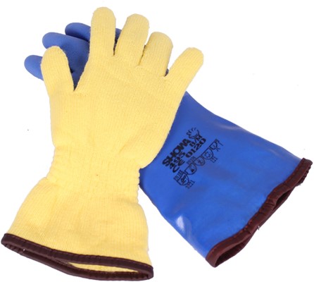 Drooghandschoen Blauw + Onderhandschoen-2