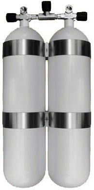 Steel Twinset 10 Litre 300Bar
