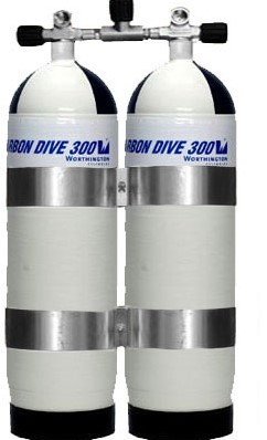Carbon Dubbelset 12 Liter 300Bar
