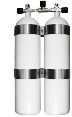 Stalen Dubbelset 12 Liter Concave 232 Bar
