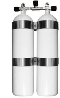 Steel Twinset 12 Litre Concave 232Bar