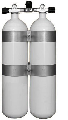 Stalen Dubbelset 12 Liter 232Bar