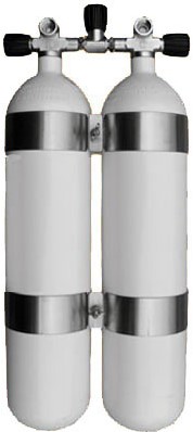 Stalen Dubbelset 7 Liter 300Bar
