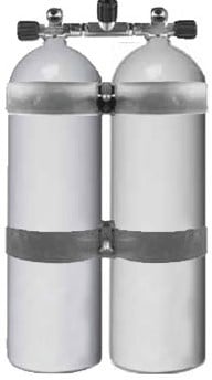 Aluminium Dubbelset 80 Cuft 200Bar