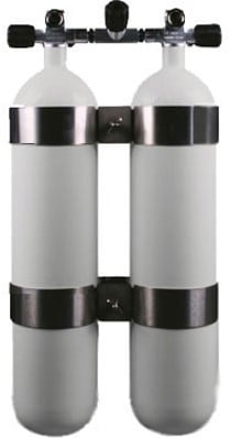 Steel Twinset 8.5 Litre 232Bar Wide