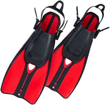 Ocean Reef Duo Fins  red  L/XL