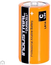 Batterij Alkaline Duracell Industrial C