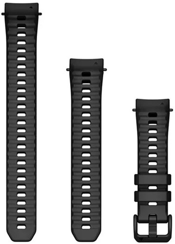 Garmin 20mm horlogebandjes (Instinct E – 40mm), Zwart siliconen