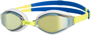 Zoggs Endura Max Titanium Yellow Blue Mirrored Lime
