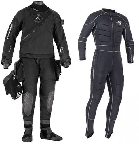 Scubapro Evertech met K2 onderpak Droogpakset
