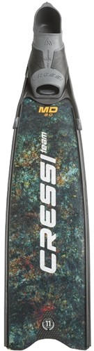 Cressi Gara Turbo Carbon Fins Md Green Camou 46/47