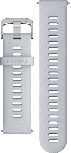 Garmin Quick release polsband 22mm, Whitestone met zilverkleurige gesp