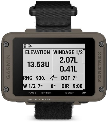 Garmin Foretrex 901 Ballistic Edition, GPS-navigatietoestel voor om de pols