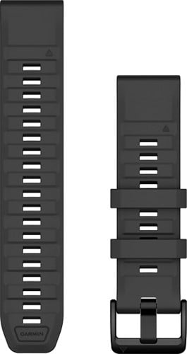Garmin QuickFit 22 Watch Bands, Graphite Silicone
