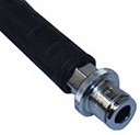 Inflator hose rubber Apeks conn. 90cm - black