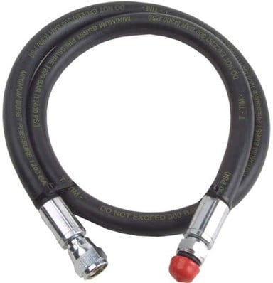 Hogedrukslang Rubber 7/16 Zwart"