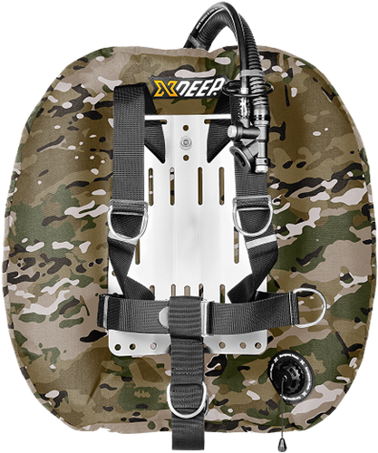 Xdeep Hydros 50 Dir, Alu Backplate MULTICAM
