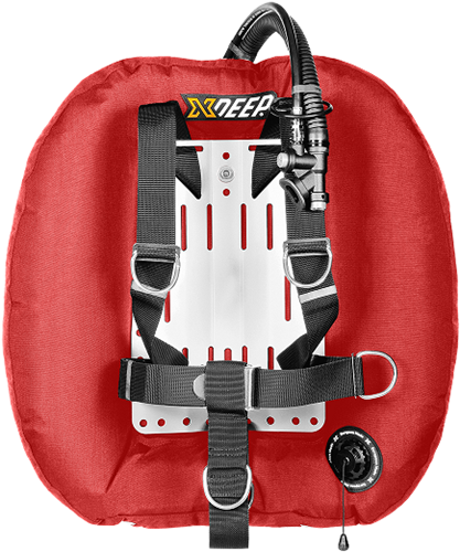 Xdeep Hydros 50 Dir, Alu Backplate RED