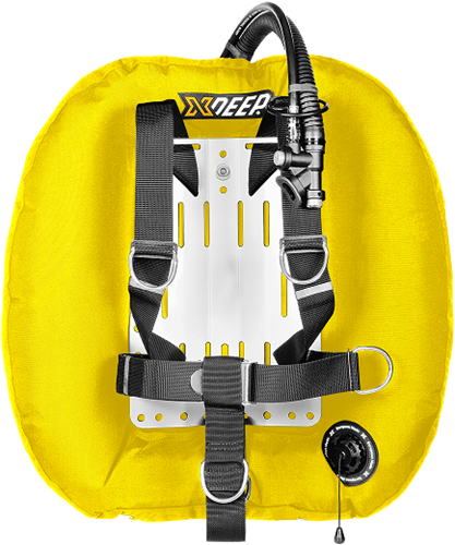 Xdeep Hydros 40 Dir , Ss Backplate YELLOW