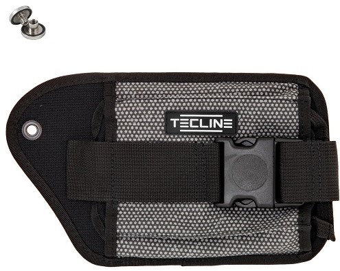 Double weight pocket Grey Kevlar, right - Tecline