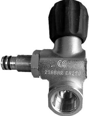 Kraan 2e Uitgang Links 300Bar Viton G5/8