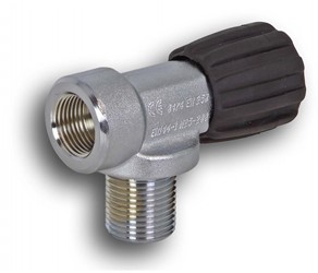 Mono Valve Evo M25X2 Nitrox M26X2 Black 200Bar