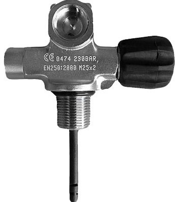 Kraan Lateraal Rechts 300Bar M25X2 Viton G5/8
