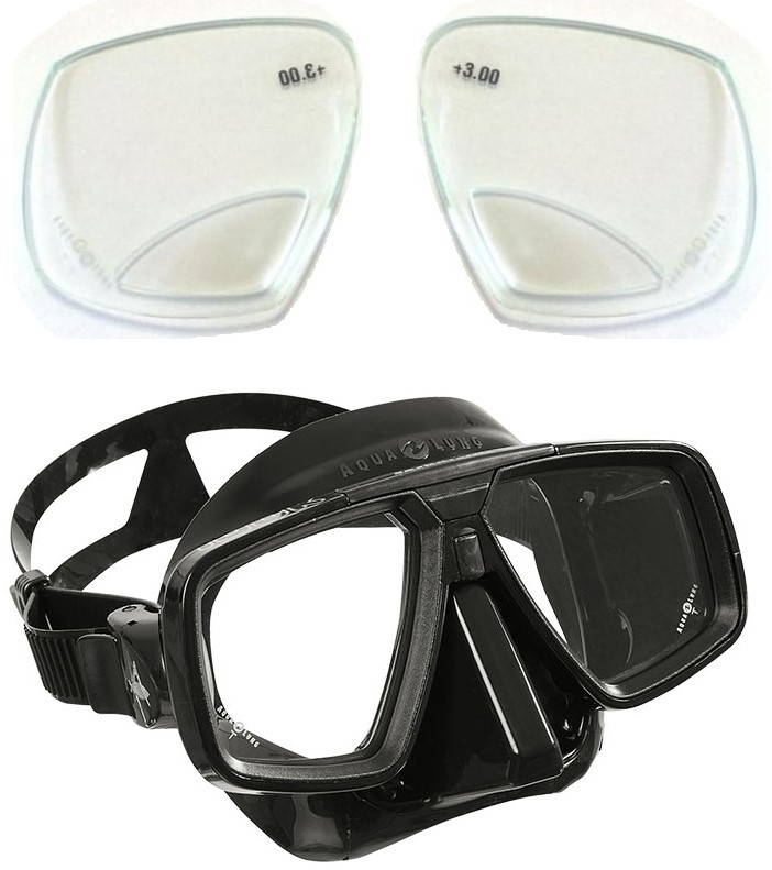 Aqualung Look mask with Reading Lenses bij sublub