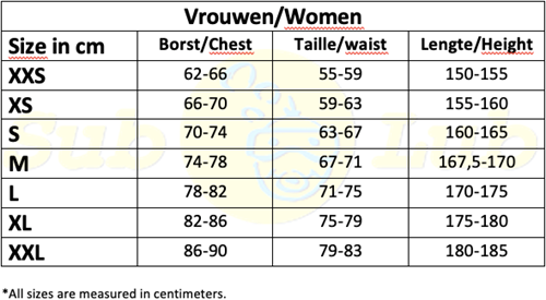 Mares_maattabel_rashguard_vrouw