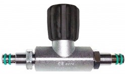Manifold Met Kraan Viton 10+10 Carbon