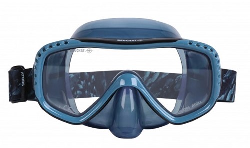 Beuchat Atoll Senior Mask - Seaweed Pattern Strap SPRING BLUE