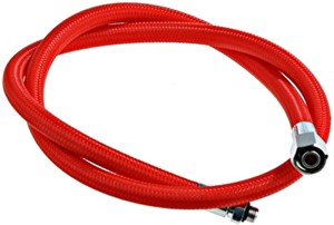 Regulator hose flex 3/8 red 