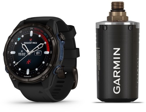 Garmin Descent MK3i (43) DLC Titanium/Black Siliconen band Duikcomputer met T2 zender