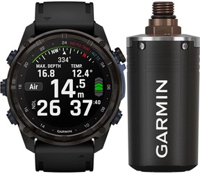 Garmin Descent MK3i (51) DLC Titanium/Black Siliconen band Duikcomputer met T2 zender