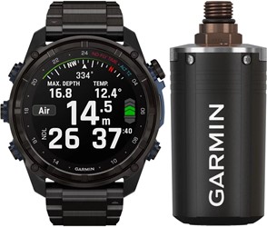 Garmin Descent MK3i (51) DLC Titanium/DLC Titanium band Duikcomputer met T2 zender