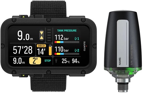 Suunto Nautic met Textile Strap en Tankpod Duikcomputer