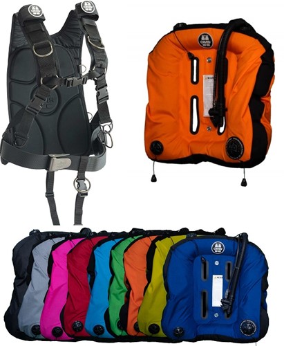 OMS IQ Lite XL with Ocean Blue / Black Deep Ocean 2.0 Wing (~22,2 - 27,2 kg)