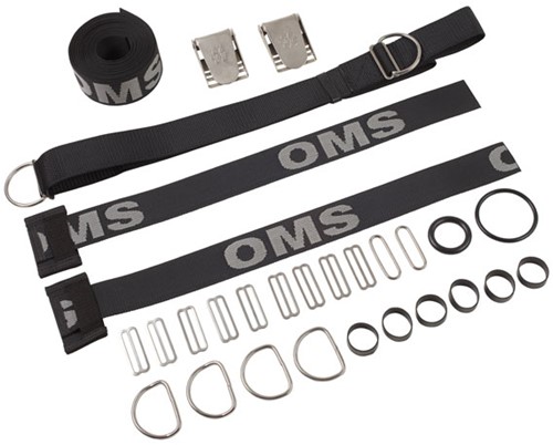 OMS Smartstreamm webbing, including SS hardware and crotch-strap