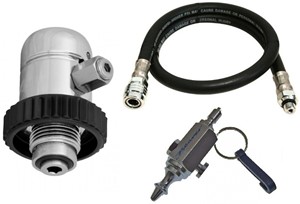 Compressed air cleaning kit without tank