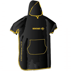 Beuchat Poncho - Black/Diving Yellow Single size