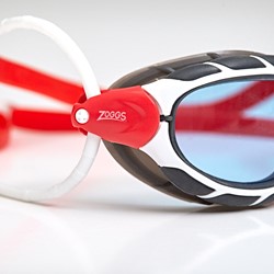 Zoggs Predator White Red Tint Blue Regular